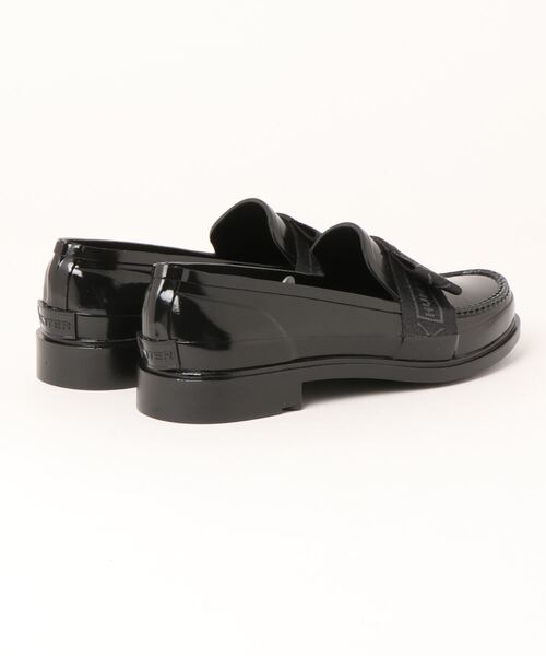 WOMENS REFINED BOW GLOSS PENNY LOAFER（レインシューズ）｜HUNTER