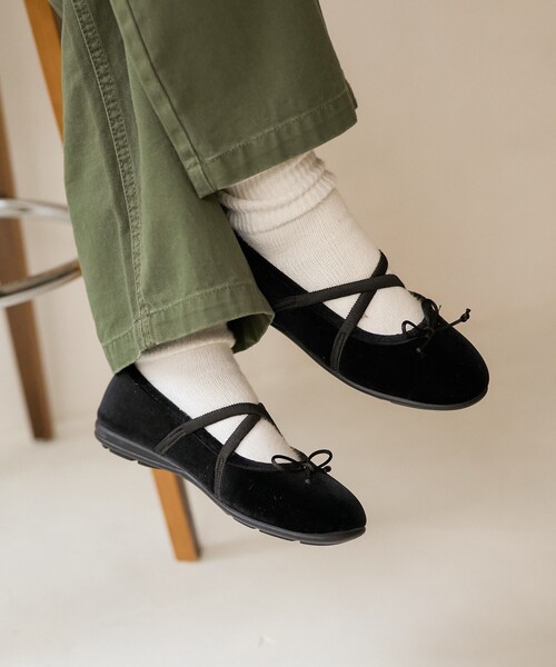 Alberola × FREAK'S STORE/アルベローラ 別注 リボン付きフラット