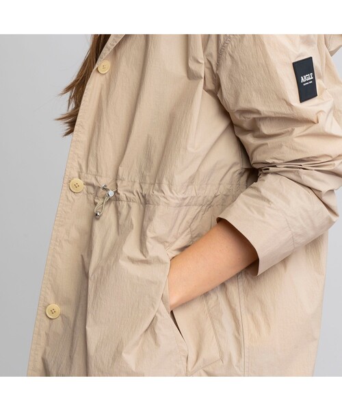 AIGLE（エーグル）の「撥水 ワッシャータッチ コート（ステンカラー