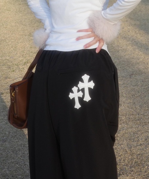 セール】【ユニセックス】Cross Nylon Pants / 十字架ナイロンパンツ