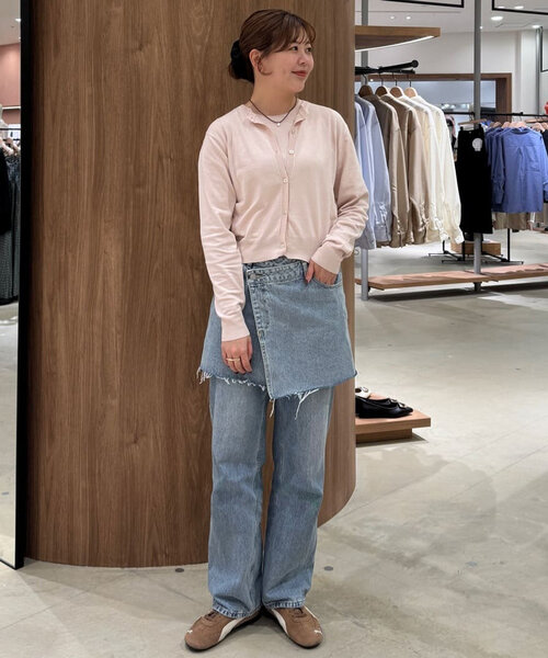 新色追加!】USコットンデニムラップミニスカート（スカート）｜DISCOAT