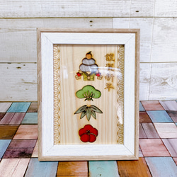 年賀状 ヒノキ 木製 おもしろ 2026 午 馬 桧 檜 ポストカード Ichiha