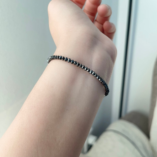 天然 ブラックダイヤモンド ブレスレットNo182 ブレスレット 天然石屋