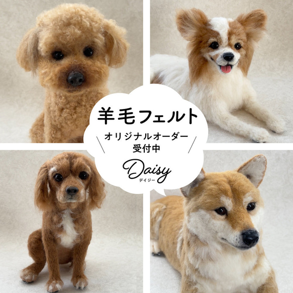 羊毛フェルト【オーダーメイド】うちの子オーダー✴︎犬✴︎愛犬