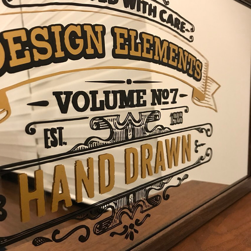 再販×2！パブミラー ヴィンテージ風 壁掛けウォールミラー