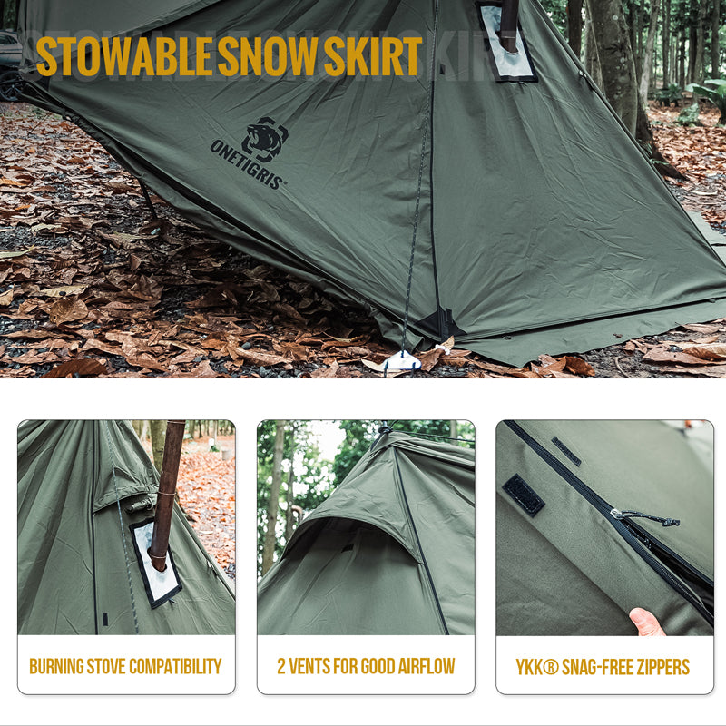 T/C ROC SHIELD Bushcraft Tent | OneTigris – OneTigris Camping
