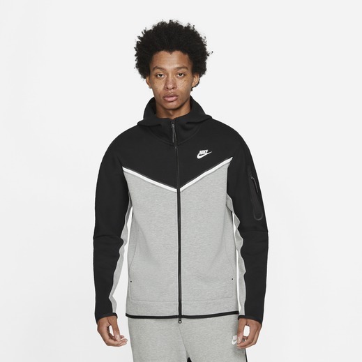 Nike Tech フリースパーカー＆ジョガーセット＊グレー/ブラック (Nike