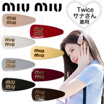 専用 miu miu ヘアピン ベゴニアカラー TU 専用 miu miu ヘアピン