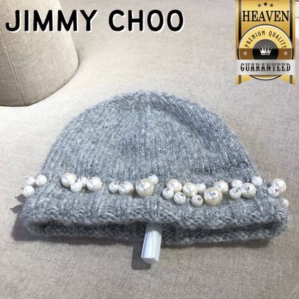 Jimmy Choo(ジミーチュウ) ニットキャップ・ビーニー(レディース