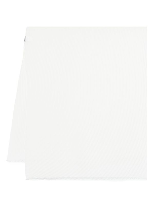 Issey Miyake プリーツ スカーフ | ホワイト | FARFETCH JP