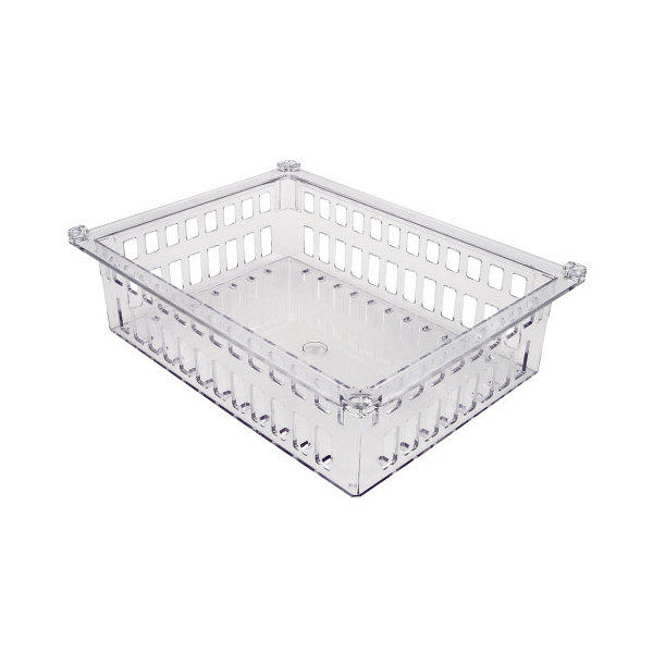 サカセ化学工業 プラスチックバスケット 透明 PB34-10 1箱(2枚入) 01