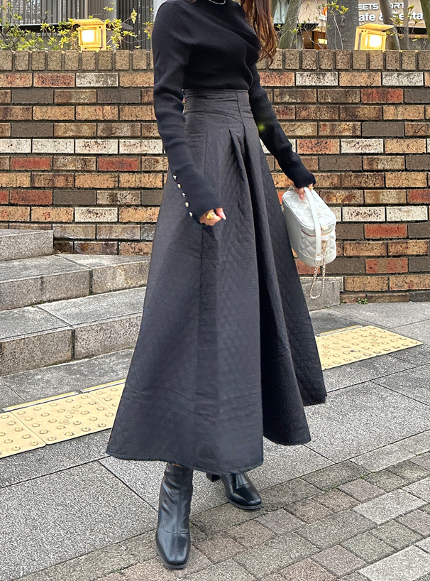 ダイヤキルティングフレアスカート[ta082] | レディースファッション