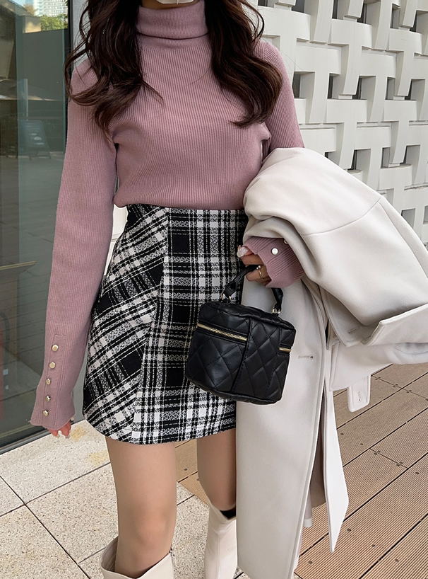 BEAMS golfツイード ミニスカート 石井亜美さんコラボ】ツイードミニ