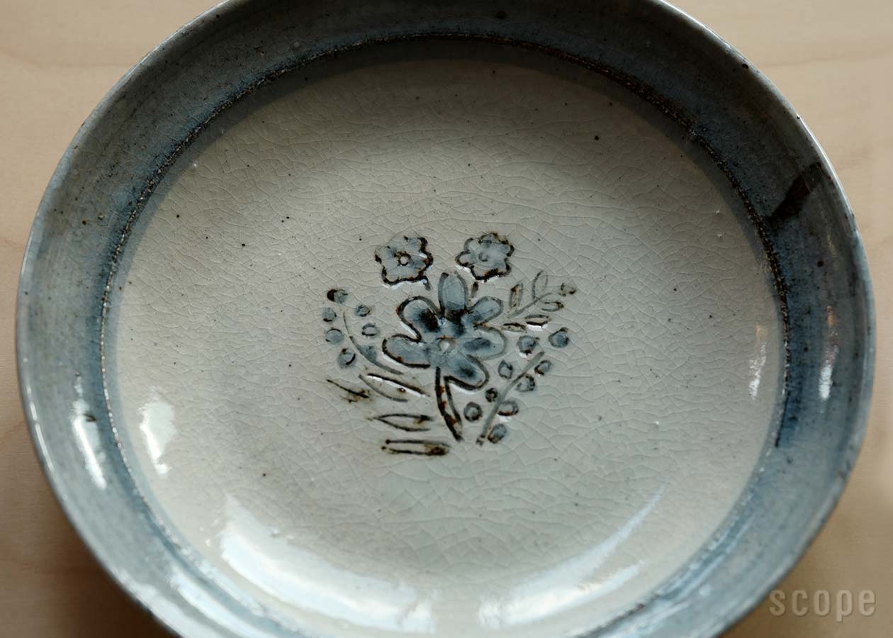 伊賀石本 | 花絵皿 | 東屋