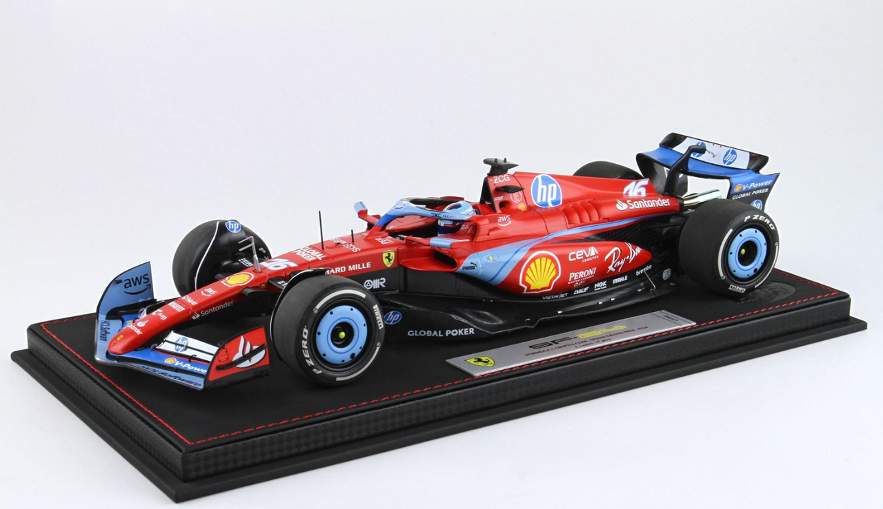 1/18 BBR 2024 Formula 1 Ferrari SF24 GP USA Miami Special Charles