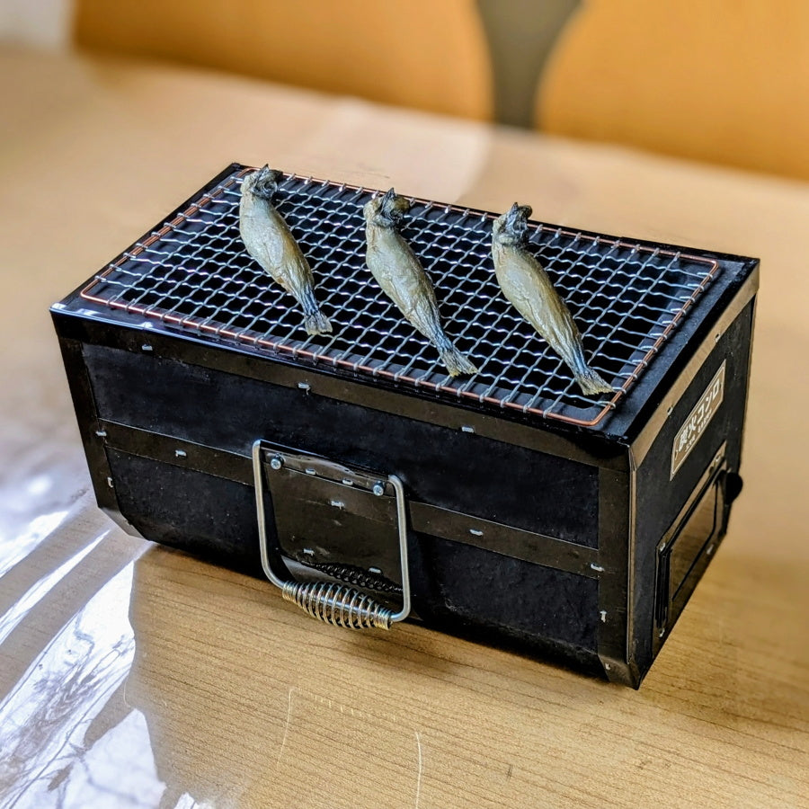 長角コンロ 炭火焼き鳥七輪【黒】 – 茶炭俱楽部