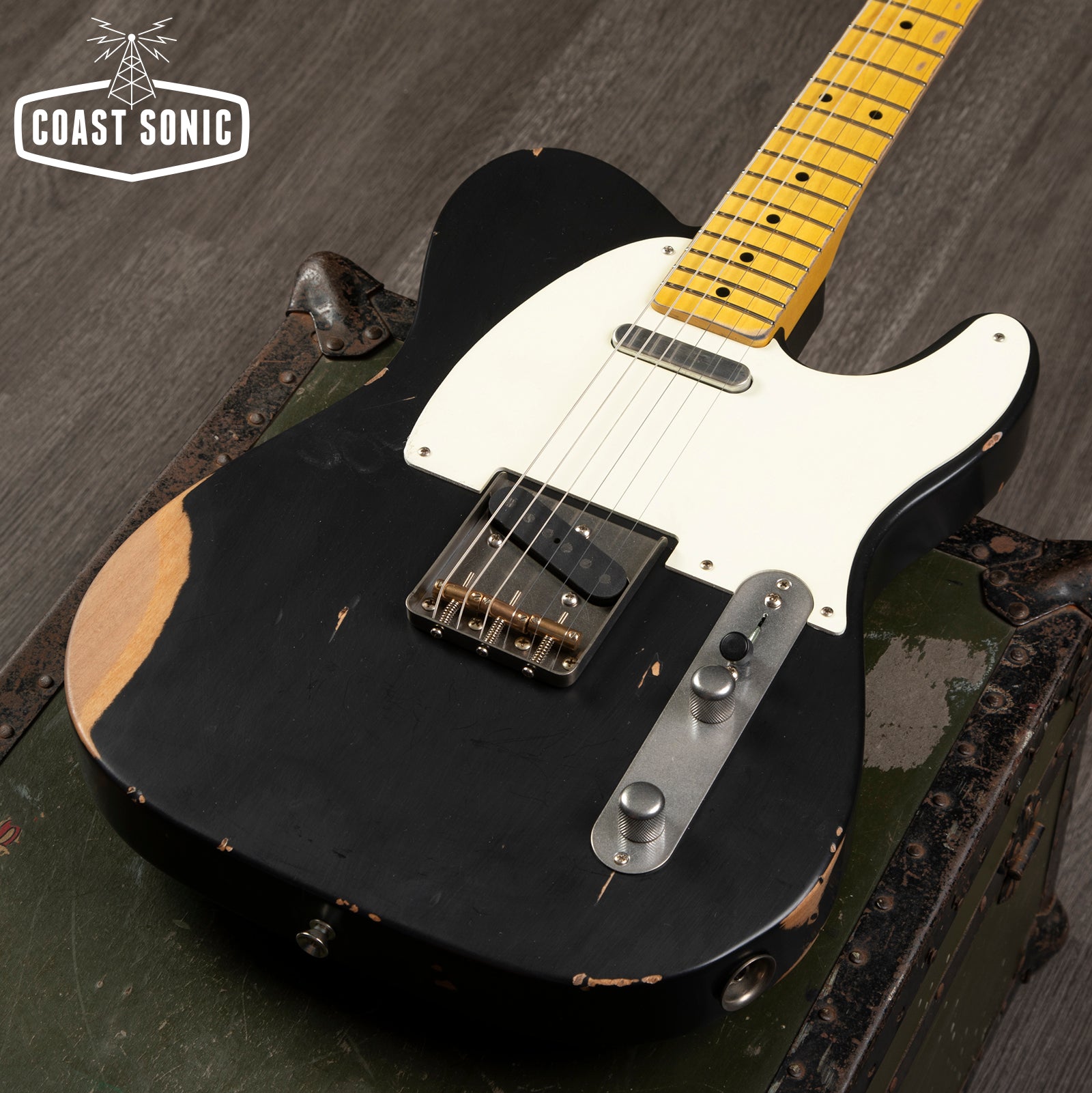 Nash Guitars T-57 black, medium relic