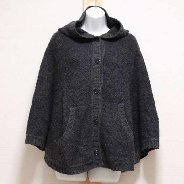 グレーフード付きニットポンチョ - ピンクハウス通販｜リサイクル