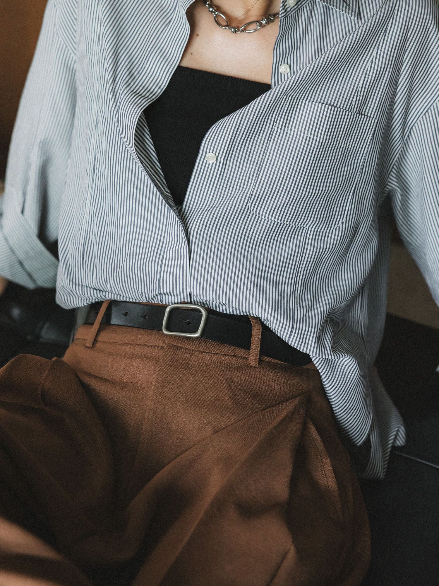 crewre online store / ボタンスタッズレザーベルト