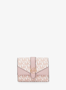 27 新品 MICHAEL KORS 折り財布 キーケース ピンク 三つ折り財布 公式
