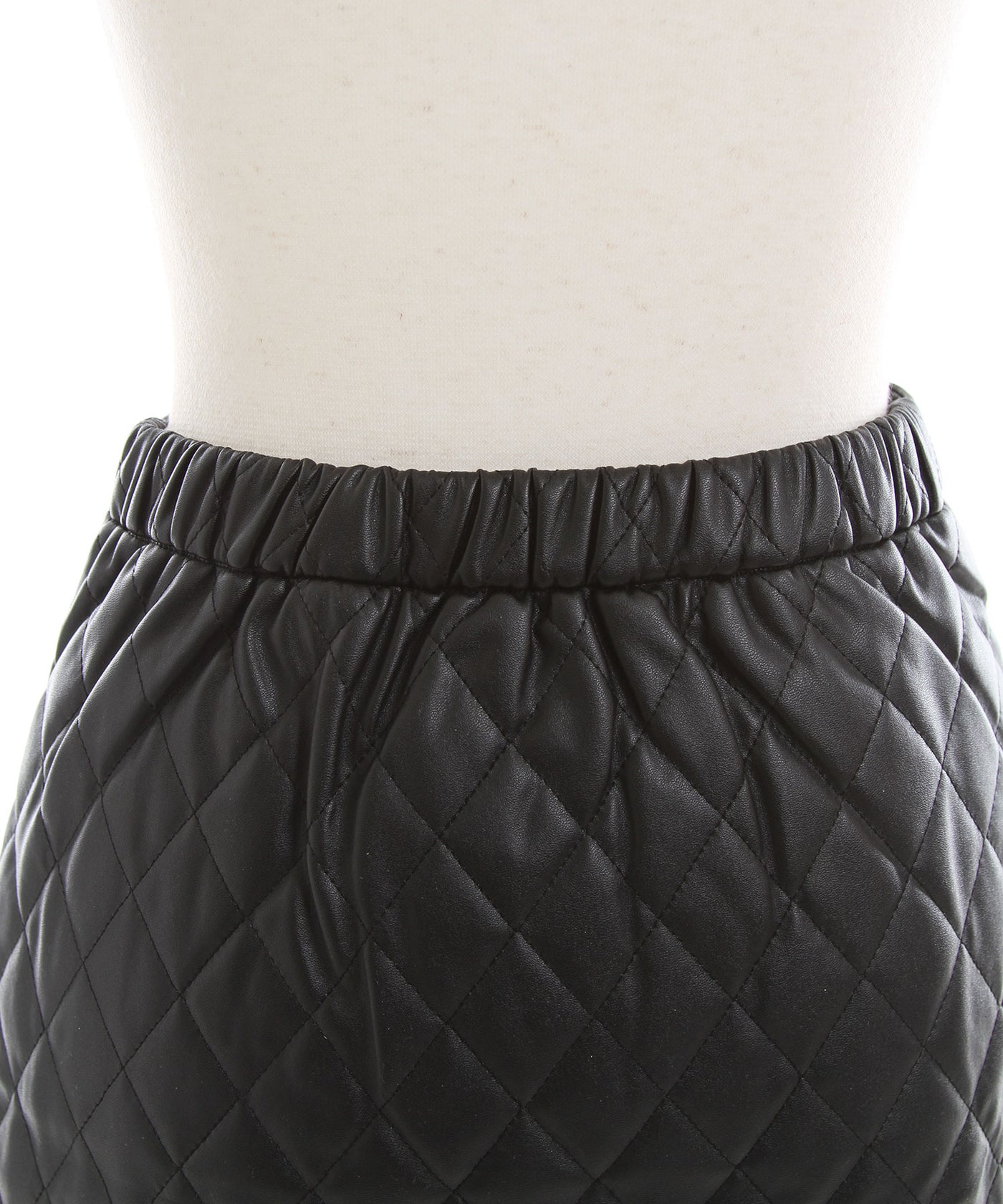 キルティングorプリーツ選べるフェイクレザースカート – レディース