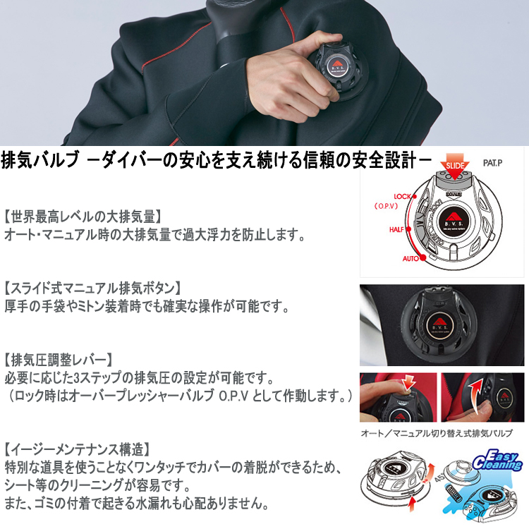 mic21ダイビングショップ[ GRUSH ] GRUSH ドライスーツ メンズ BK