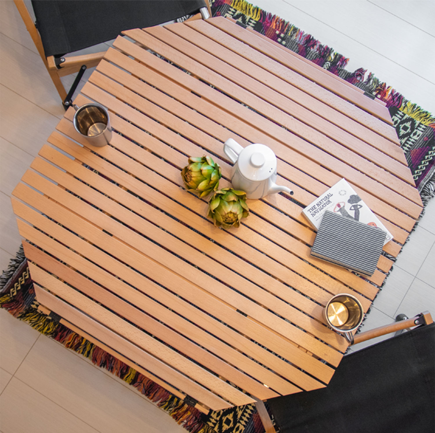 FIELDOOR（フィールドア） | ウッドロールトップテーブル90 八角形型