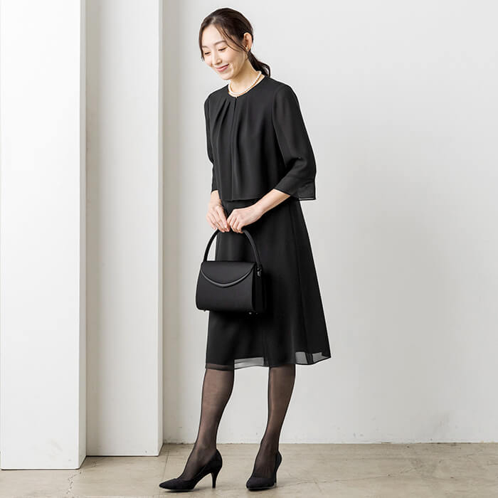 洗える｜涼しく軽やか、夏の定番ワンピース 9号・ブラック｜東京