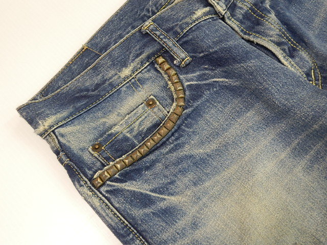 HYSTERIC GLAMOUR ヒステリックグラマー SP加工 小窓デニムパンツ