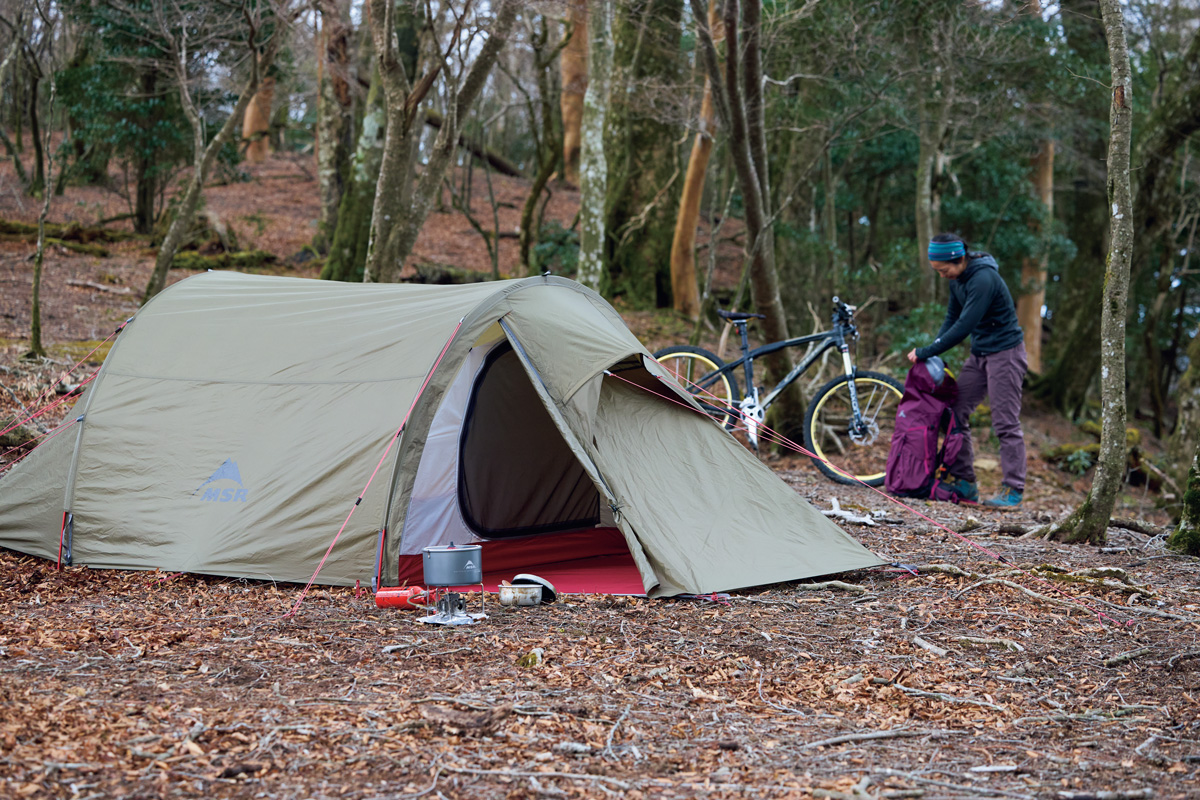 MSR】麓にベースキャンプを張ってフィールドへ出かける旅のスタイル